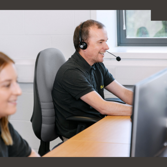 Bender reception image, customer support staff and technical support