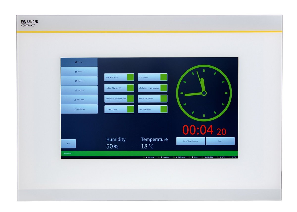 COMTRAXX® CP9 touchscreen theatre control panel